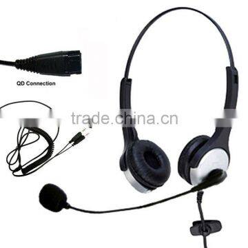 3.5mm Binaural Over the Head Multimedia Telephone Headset