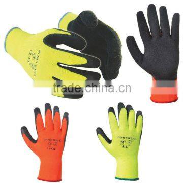 Best selling gardening glove safety grip good quality latex palm coated cotton work glove GL2057