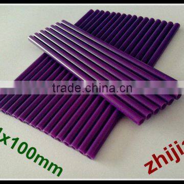 4X100MM purple lollipop sticks for candy