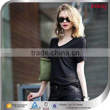 Wholesale Cheap Women Jersey Clothing Black Tops