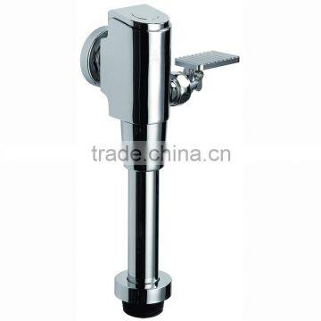 High Quality Brass Self Closing Toilet Flush Valve, Self Closing Valve, Chrome Finish and Wall Mounted