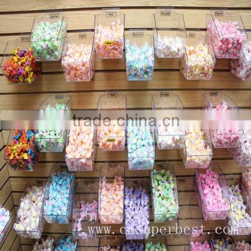 Wall mounted transparent acrylic candy box