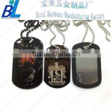 Various type Epoxy coated steel custom couple dog tag