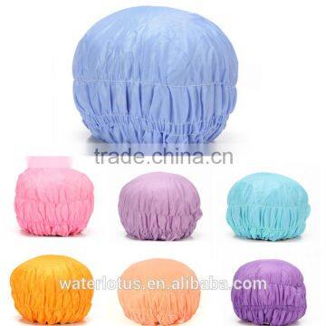 Factory Wholesale OEM Service Waterproof Double Layer Microfiber Shower Cap