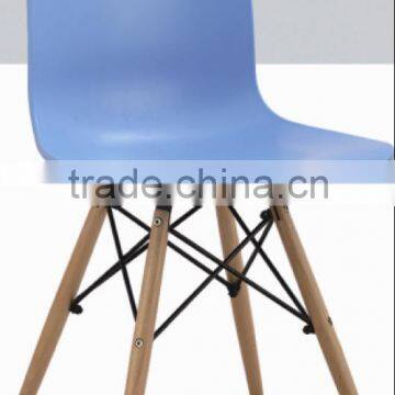 best selling ABS seat dining chair with beech wood legs