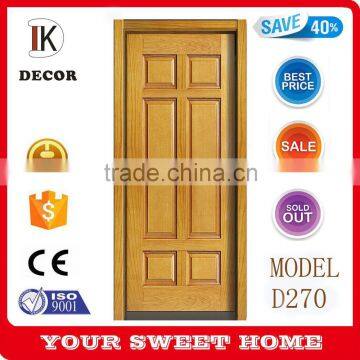6-Panel Solid Core Unfinished Clear Pine Single Prehung Interior Door