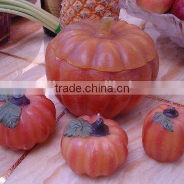 pumpkin shaped decoration candle with different size