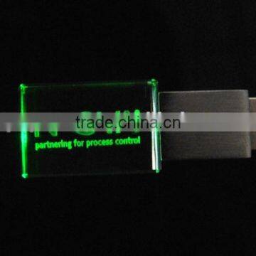 2G 4G 16G Promotional Gift Crystal Usb Flash Drive With Led Logo photo-2