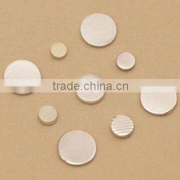 Powder Metallurgy Electrical Sterling Silver Contact Sheet used in thermostats