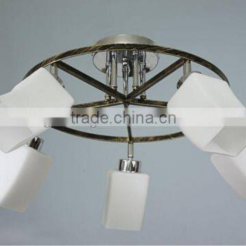 Modern lighting glass ceiling lamp with BKA elbow