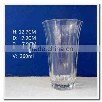 high quality 250ml cheap glass cup drinking tumbler