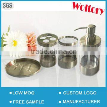 New popular clear Stainless stell Plastic PS Accessories set