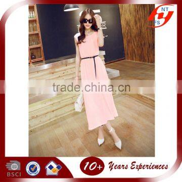 China Factory Latest Summer Dress Sexy Design Long Chiffon Evening Dress for Women