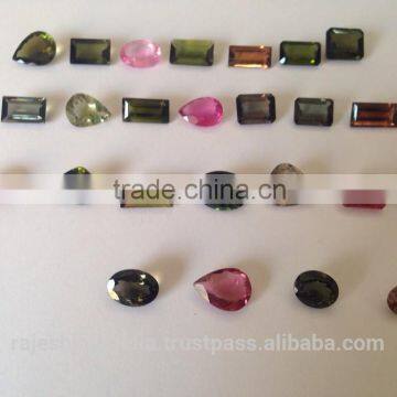 Tourmaline faceted