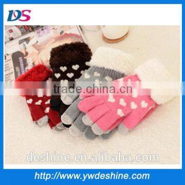 wholesale cute winter knit touch gloves ST218