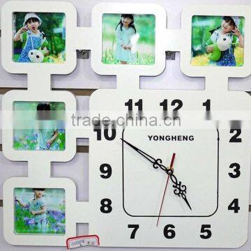 Clock With Picture Frame,multiple Photo Frame