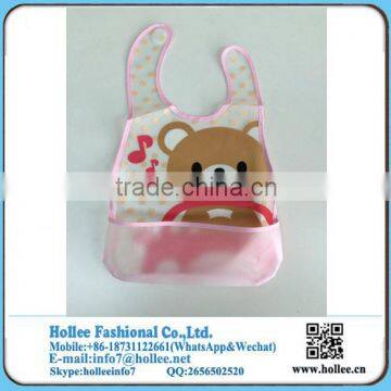 Hot Sell PE Waterproof Plastic Baby Bib