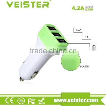 Veister Compact design 5V 4.2A Mini car charger usb