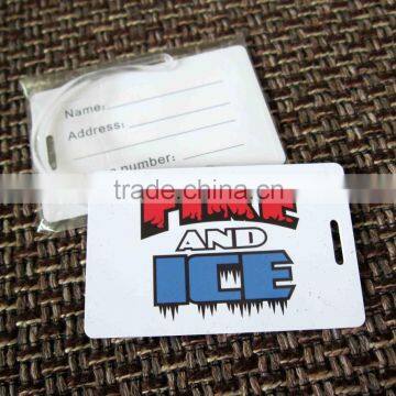 pvc plastic custom logo bulk luggage tags(M-PT280)