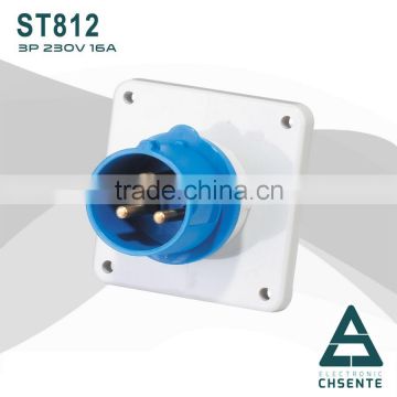 China Hotselling CEE International Standard Industrial Panel Mounted Plug