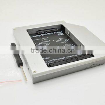 High Quality Caddy CD-ROM 2nd HDD Optical Bay box adapter module for laptop dell D600