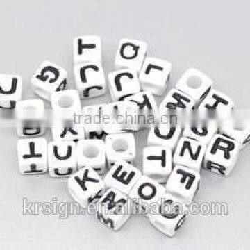 Lucite,Acrylic, Plastic Loose Beads Material Alphabet,acrylic Alphabet Beads photo-2