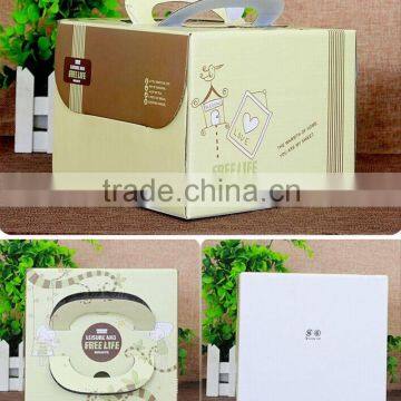 Hot selling Customized wooden jewellery boxes and food packaging box,four color printed paper packge box ---DH20293