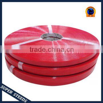11*2.5mm pony size red TPU coated Nylon webbing for cat collars