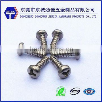 Low price stainless steel tapping screws with torq-set pan head