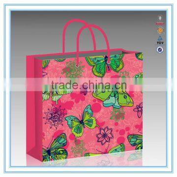 custom china alibaba creative 2015 new design butterfly paper bags