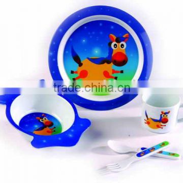 Deer shaped melamine kid ware