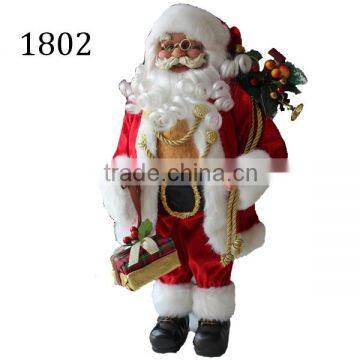 Vinyl santa clause doll 18inch Christmas santa claus gifts