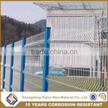 Golon high quality curve mesh fence panel from galvanized welded wire mesh factory, mesh for fencing used