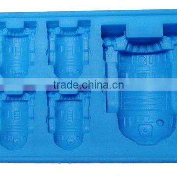 Chocolate Cookies Baking Mould Diy Tool Siliconea R2-D2 Cocktails Ice Cube Mold Tray Bar Party Drink SQ150 photo-2
