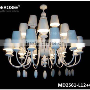 Contemporary Chandelier and Lighting Direct from China Factory 5 star Hotel Amenities for Sale MD2561 L12+6+3