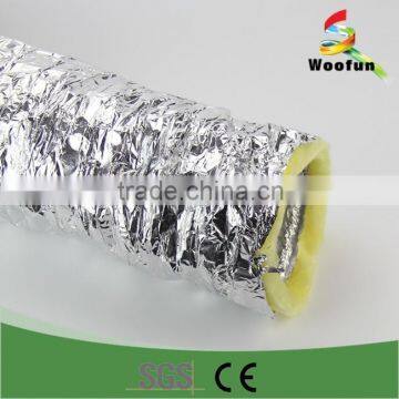 Heat insulation glass wool aluminum foil flexible duct