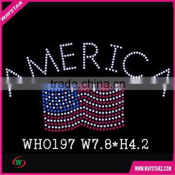 America Flag Rhinestone Transfers For Jeans