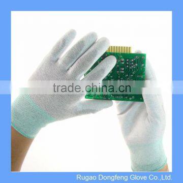 Pu Coated Palm Gloves Safety Anti-static Non-slip Wearable Gloves ESD Electronics Working Gloves