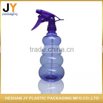 Fashional design fine mist empty plastic trigger spray bottle 600ml cosmetic spray bottle