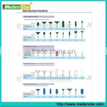 Hot sale dental Mounted Point Stone (Green,pink,blue,white)