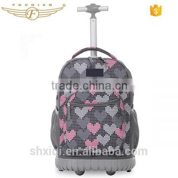 2015 Girl Trolley Backpack School Trolley Bag for Girl