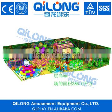 CE Approved Plastic Entertainment Park Children Indoor Playground Equipments