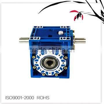Aluminum Alloy Cast Iron Housing Double Stage NMRV/NMRW025-150 Worm Speed Reducer,Gearbox Geared Motor B5 B14 IEC Flange Input photo-2