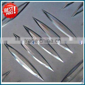 Alloy 1050 1060 3003 5052 5754China factory price aluminum tread plate for anti-slip