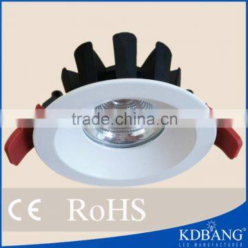 Ceramics material chip cob led downlight dimmabl