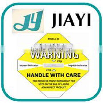 Quality Impact Indicator Shockwatch Label Impact Monitoring Custom Impact Sticker
