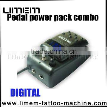 HOT SALE digital pedal power back combo tattoo power supply