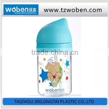 plastic material baby drinking bottle China manufacturer