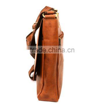 TEAKWOOD LEATHER REAL GENUINE MESSENGER BAG