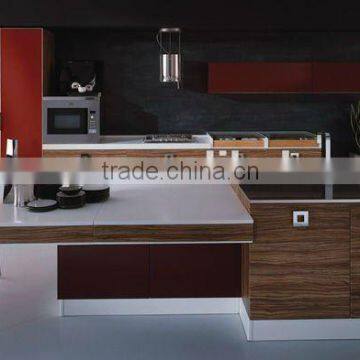 Lower price mordern style melamine faced kitchen cabinet